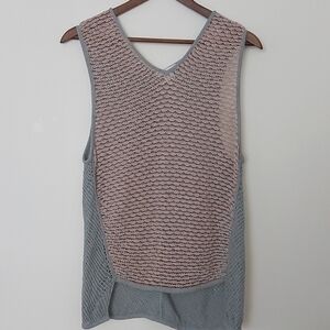 Helmut Lang Open Knit Sleeveless Top Size Med